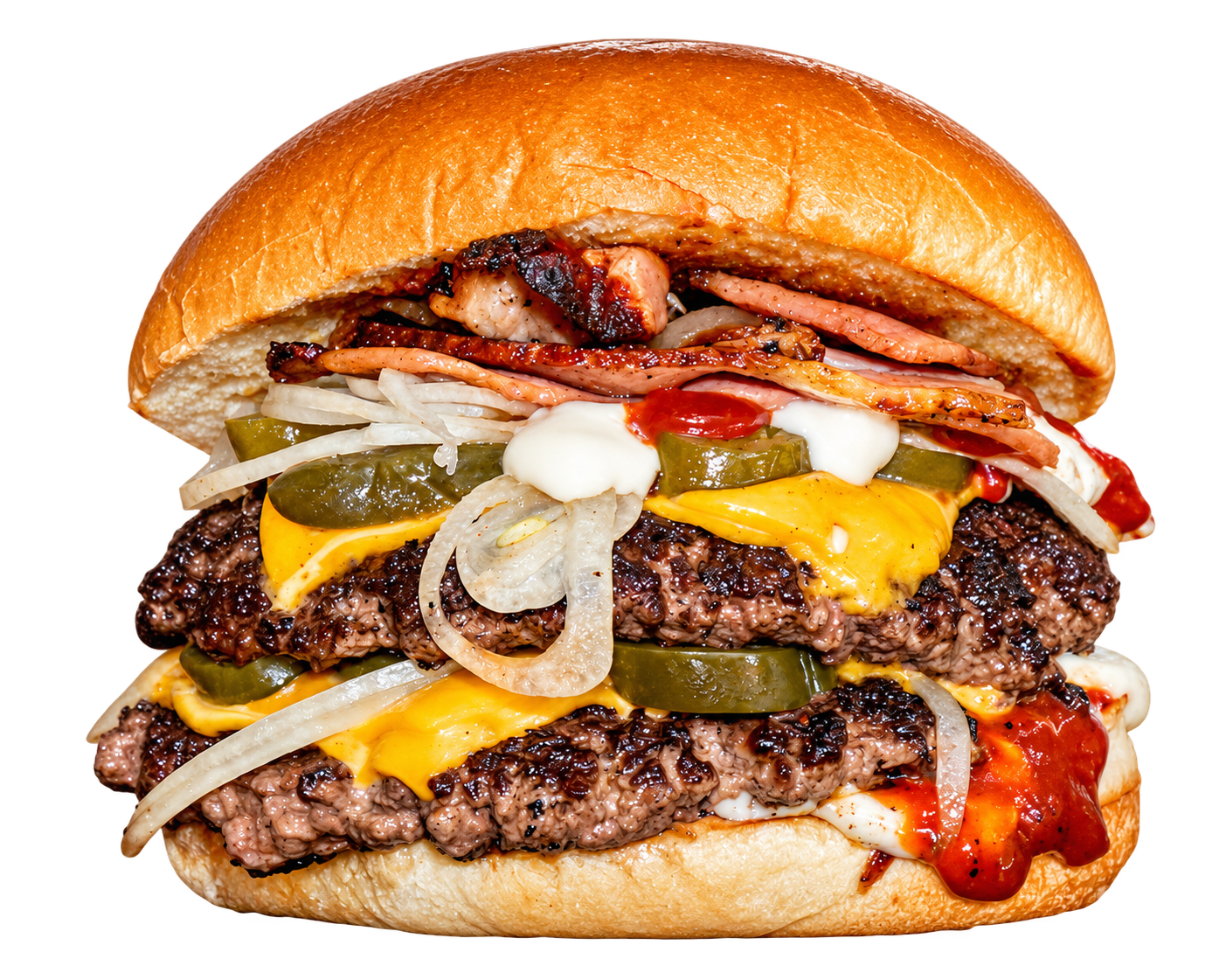 The Meateor double burger